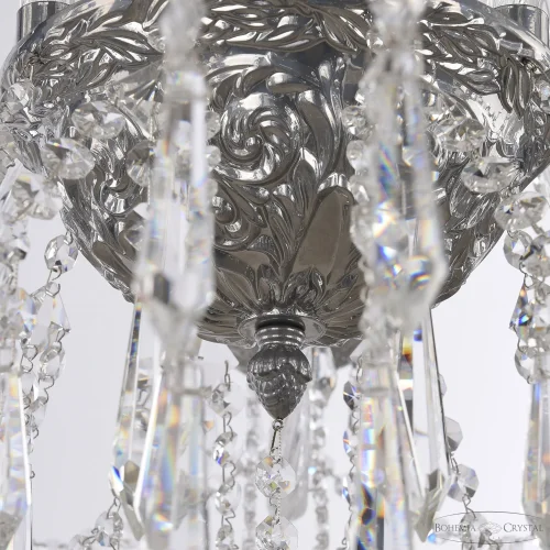 Люстра подвесная AL16303/10/300 CG Bohemia Ivele Crystal без плафона на 10 ламп, основание никель в стиле классический drops фото 3