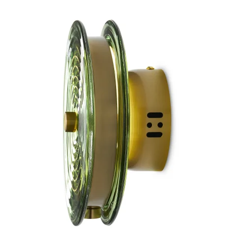 Бра LED Borbon FR5442WL-L7GN Freya зелёный на 1 лампа, основание латунь в стиле арт-деко современный  фото 4