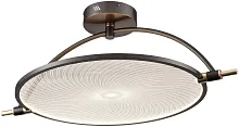 Люстра потолочная LED Laura WE430.03.027 Wertmark прозрачная на 1 лампа, основание серое в стиле модерн хай-тек 