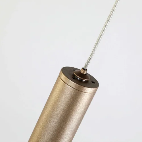 Светильник подвесной LED Tibia 2217-1P Favourite прозрачный 1 лампа, основание золотое в стиле современный трубочки фото 3