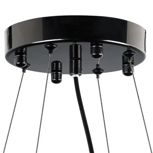 Люстра подвесная Savona 816107 Lightstar чёрная на 10 ламп, основание чёрное в стиле арт-деко  фото 6