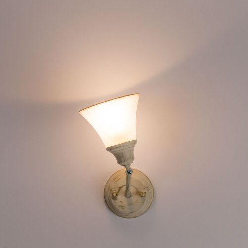 Бра Прованс CL511514 Citilux белый на 1 лампа, основание бежевое в стиле классический прованс кантри  фото 9