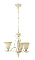 Люстра подвесная Caramello E 1.1.3 C Dio D'Arte бежевая на 3 лампы, основание бежевое в стиле классический 