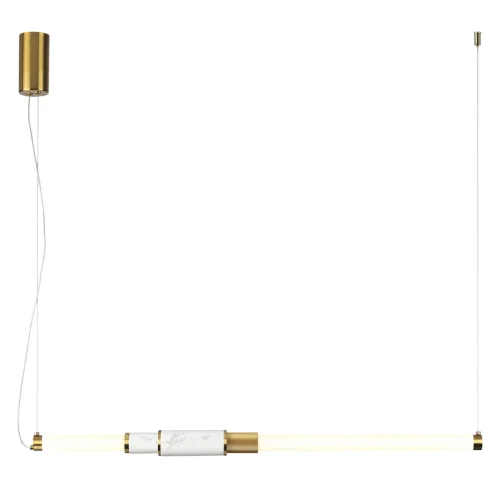 Светильник подвесной LED Marmi 4359/14L Odeon Light белый 1 лампа, основание античное бронза в стиле хай-тек  фото 5