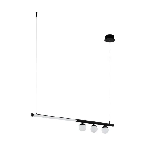Светильник подвесной LED Phianeros 99376 Eglo белый 1 лампа, основание чёрное в стиле минимализм хай-тек 