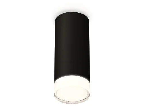 Светильник накладной Techno spot XS7443014 Ambrella light чёрный 1 лампа, основание чёрное в стиле современный хай-тек круглый