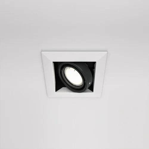 Светильник карданный Metal DL008-2-01-W Maytoni белый 1 лампа, основание белое в стиле современный  фото 2
