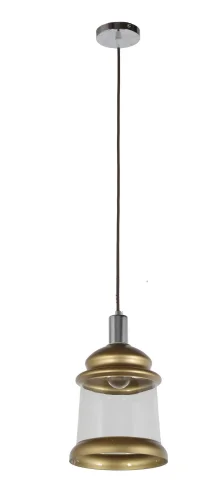 Светильник подвесной Fabia E 1.3.P1 BR Arti Lampadari прозрачный 1 лампа, основание хром в стиле современный 