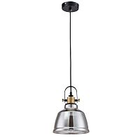Светильник подвесной лофт Irving T163-11-C Maytoni прозрачный 1 лампа, основание чёрное бронзовое в стиле современный 