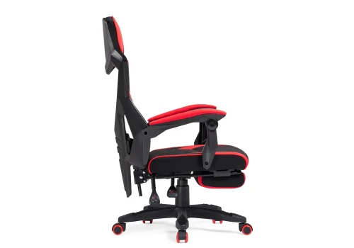 Компьютерное кресло Brun red / black 15401 Woodville, красный чёрный/сетка ткань, ножки/пластик/чёрный, размеры - *1200***610* фото 5