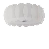 Люстра потолочная OVALINO PL8 Ideal Lux белая на 8 ламп, основание белое в стиле современный 
