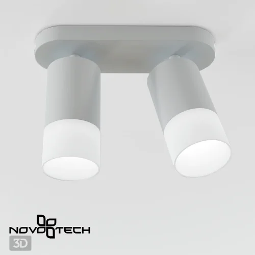 Спот с 2 лампами Flax 370738 Novotech белый GU10 в стиле современный хай-тек  фото 5