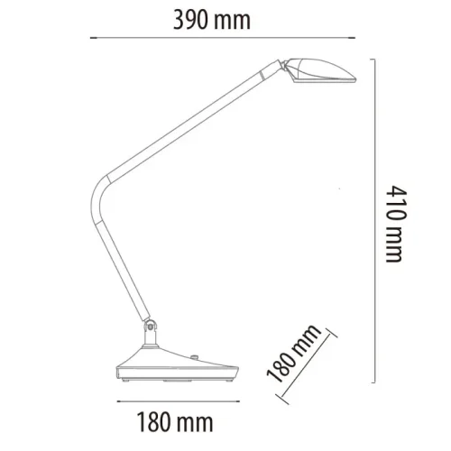 Настольная лампа LED Гэлэкси 632035901 DeMarkt матовая никель 1 лампа, основание матовое никель металл в стиле современный  фото 3