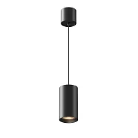 Светильник подвесной LED Vol P100PL-20W3K-B Maytoni чёрный 1 лампа, основание чёрное в стиле современный хай-тек трубочки