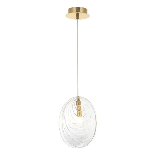 Светильник подвесной MAR SP1 TRANSPARENTE Crystal Lux прозрачный 1 лампа, основание золотое в стиле современный  фото 3