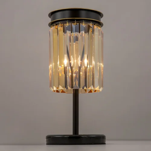 Настольная лампа Мартин CL332812 Citilux янтарная 1 лампа, основание коричневое металл в стиле классический современный лофт  фото 6