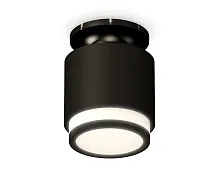 Светильник накладной Techno spot XS7511063 Ambrella light чёрный 1 лампа, основание чёрное в стиле хай-тек современный круглый