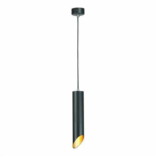 Светильник подвесной St152 ST152.403.01 ST-Luce чёрный 1 лампа, основание чёрное в стиле современный хай-тек трубочки