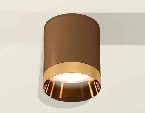 Светильник накладной Techno spot XS6304011 Ambrella light коричневый 1 лампа, основание коричневое в стиле современный круглый фото 3