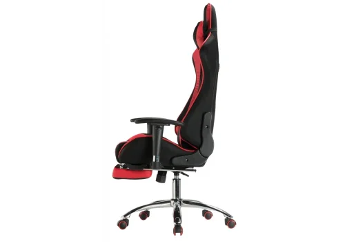Кресло игровое Kano 1 red / black 11910 Woodville, красный/искусственная кожа ткань, ножки/металл/хром, размеры - *1370***660*700 фото 7