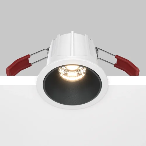Светильник точечный Alfa LED DL043-01-10W3K-RD-WB Maytoni белый чёрный 1 лампа, основание чёрное белое в стиле современный  фото 6
