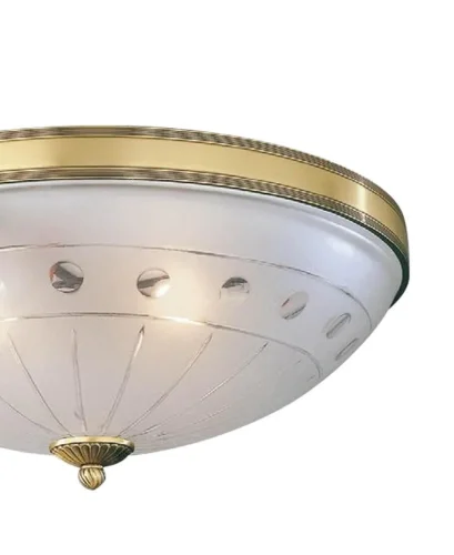 Люстра потолочная  PL 4650/3 Reccagni Angelo белая на 3 лампы, основание античное бронза в стиле классический  фото 2