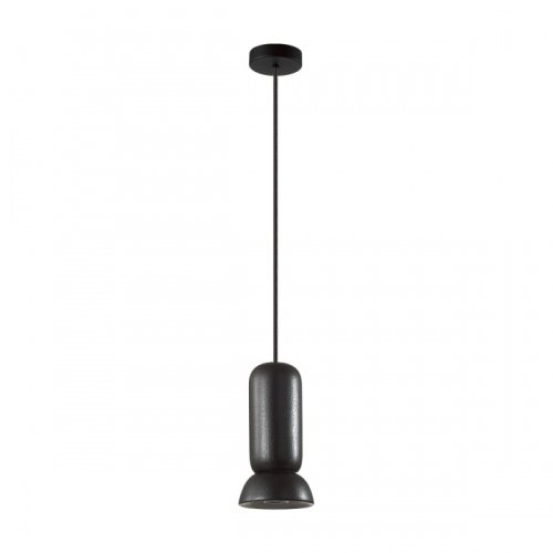 Светильник подвесной Kerama 5054/1D Odeon Light чёрный 1 лампа, основание чёрное в стиле современный трубочки