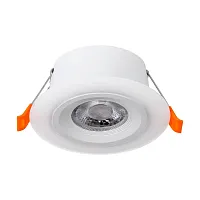 Светильник точечный LED Calonge 900912 Eglo белый 1 лампа, основание белое в стиле современный круглый