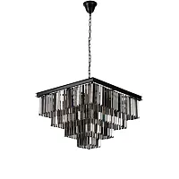 Люстра подвесная Призм (Prism) 10018/600S LOFT IT серая чёрная на 6 ламп, основание чёрное в стиле классический Люстра подвесная Призм (Prism) 10018/600S LOFT IT серая чёрная на 6 ламп, основание чёрное в стиле классический