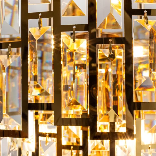 Люстра потолочная Mintaka A1005PL-8GO Arte Lamp прозрачная на 8 ламп, основание золотое в стиле современный  фото 3