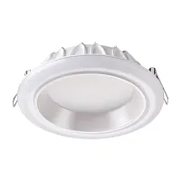 Светильник точечный LED Joia 358280 Novotech белый 1 лампа, основание белое в стиле современный 