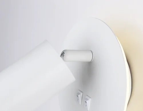 Бра с выключателем LED FW2462 Ambrella light белый на 1 лампа, основание белое в стиле хай-тек современный  фото 8