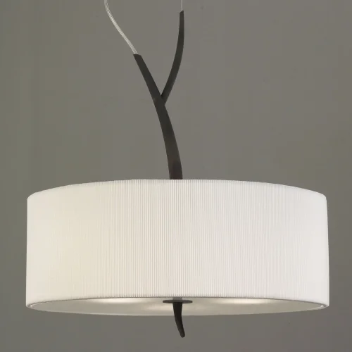 Люстра подвесная  EVE FORJA - P. CREMA 1153 Mantra белая на 3 лампы, основание серое в стиле модерн  фото 4