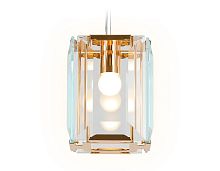 Светильник подвесной Traditional TR5108 Ambrella light прозрачный 1 лампа, основание золотое в стиле современный классический 