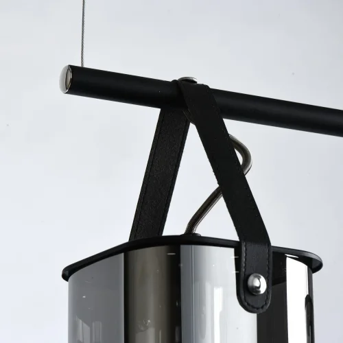 Светильник подвесной Тетро 673015604 DeMarkt чёрный 4 лампы, основание чёрное в стиле современный  фото 5