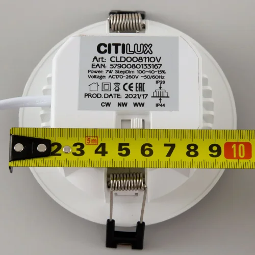 Светильник точечный LED Акви CLD008110V Citilux белый 1 лампа, основание белое в стиле современный  фото 13