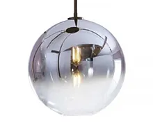 Светильник подвесной Восход 07565-35,16 Kink Light хром прозрачный 1 лампа, основание чёрное в стиле современный 