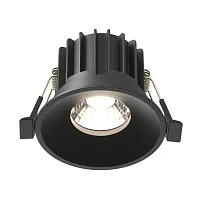 Светильник точечный LED Round DL058-12W4K-B Maytoni чёрный 1 лампа, основание  в стиле модерн 