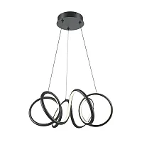 Люстра подвесная LED Curve MOD241PL-L60BK Maytoni чёрная на 1 лампу, основание чёрное в стиле современный хай-тек Люстра подвесная LED Curve MOD241PL-L60BK Maytoni чёрная на 1 лампу, основание чёрное в стиле современный хай-тек