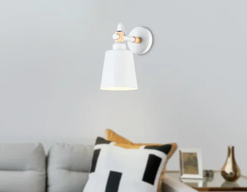 Бра TR82212 Ambrella light белый на 1 лампа, основание белое в стиле скандинавский  фото 6