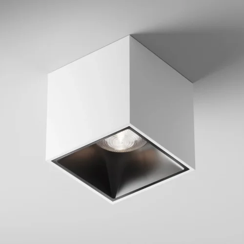 Светильник накладной LED Cover C065CL-L12W4K Maytoni белый 1 лампа, основание белое в стиле современный хай-тек квадратный фото 6