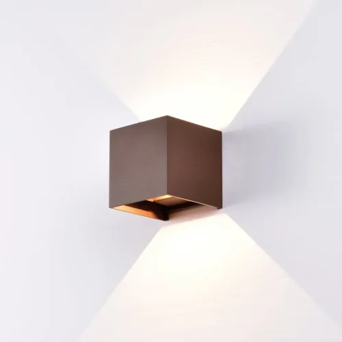 Настенный светильник LED Davos 6527 Mantra уличный IP54 коричневый 1 лампа, плафон коричневый в стиле хай-тек современный LED фото 3
