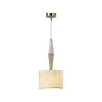 Светильник подвесной Latte 5403/1 Odeon Light бежевый 1 лампа, основание бронзовое в стиле классический 