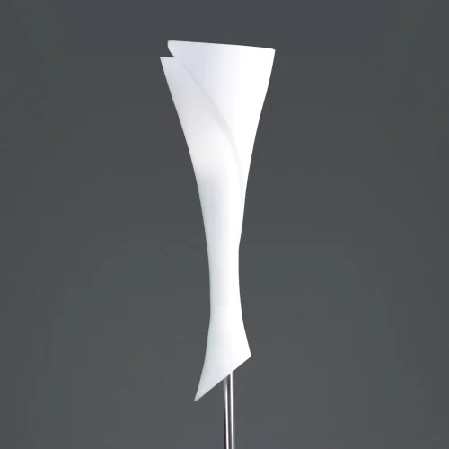 Торшер напольный  ZACK 0775 Mantra Испания  белый 1 лампа, основание матовое хром в стиле современный минимализм
 фото 4