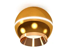 Светильник накладной Techno spot XS1105002 Ambrella light жёлтый золотой 1 лампа, основание жёлтое золотое в стиле модерн круглый