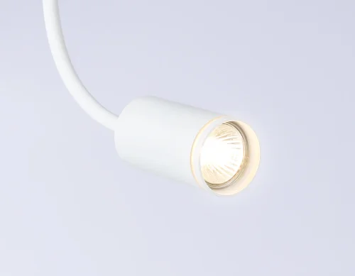 Бра с выключателем FW2469 Ambrella light белый на 1 лампа, основание белое в стиле современный хай-тек гибкая ножка для чтения фото 7