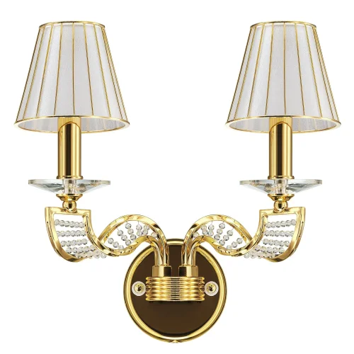 Бра Alveare 702622 Osgona золотой белый на 2 лампы, основание золотое в стиле арт-деко 