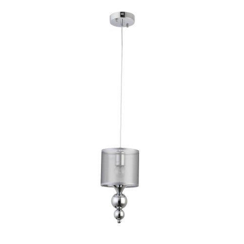 Светильник подвесной Pazione SLE107103-01 Evoluce серый серебряный 1 лампа, основание хром в стиле современный  фото 4