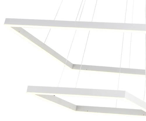 Люстра подвесная LED Альтис 08227,01(4000K) Kink Light белая на 1 лампа, основание белое в стиле современный хай-тек квадраты фото 2