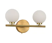 Бра Сида 07504-2,20 Kink Light белый 2 лампы, основание бронзовое в стиле современный молекула шар